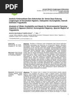 Analisis Ketersediaan Dan Kebutuhan Air Untuk Daya Dukung Lingkungan Di Kecamatan Ngawen, Kabupaten Gunungkidul, Daerah Istimewa Yogyakarta
