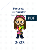 Proyecto Curricular Institucional - Pci - 2023