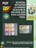 School Initiated Learning Resource Review and Evaluation Tool 2