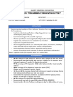 Key Performance Indicator Report