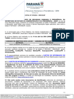 EDITAL #070/2024 - DRH/SEAP: Cartão de Informação Do Candidato