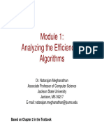 CSC323 Sp2015 Module 1 Algorithm Efficiency