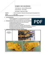 #21 - Informe, Evaluacion y Reparacion Parcial de Caja de Transmision Cat (Ct-13)