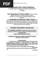 Leadership and Skills Training