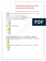 Latihan Pas Matematika Peminatan Xi Mipa 2023