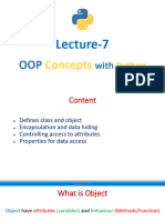 Lecture 7 - OOP Concepts Using Python