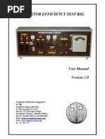 DC Motor Efficiency Test Rig