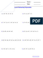 Polynomials Add Sub