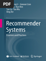 Recommender Systems - Frontiers - Dongsheng Li