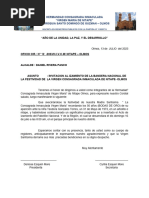 Oficios Del Izamiento Pabellon. Virgen de Nitape