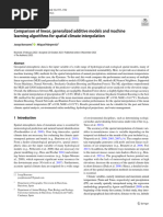 Comparison of Linear, Generalized Additive Models and Machine Learning Algorithms For Spatial Climate Interpolation