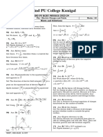 2nd Pu Kcet Physics Sol