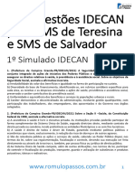 1º e 2º Simulados IDECAN - 160 Questões de Enfermagem e SUS