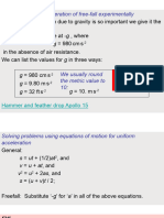 A.1.4 Kinematics Freefall and 2D