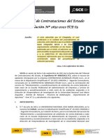 Resolución 2651-2021-TCE-S5 Nulidad Por Modificar Forma de Acreditar La Experiencia Componentes NO