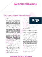 Case Based Question Co-Ordination Compounds