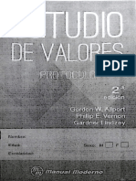 Estudio de Valores