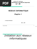 Chapitre 1 Initiation Reseau - Informatiaue L2 Gi