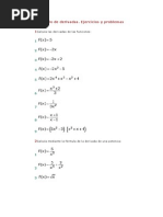 Ejercicios Resueltos Derivadas