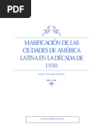 Masificación de Las Ciudades de América Latina en 1930