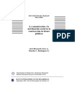 La Comunicación y La Movilización Social en La Construcción de Bienes Públicos