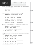 Bond 11+ Verbal Reasoning Y6:7 Sample Paper