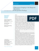 Role of Magnetic Resonance Imaging in The Diagnosis of Cervical Disc Herniation: Comparison With Peroperative Findings