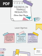 Week 2.1 Triangle Inequality Theorem Exterior Angle.