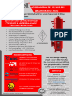  API Monogram Mud Gas Separator