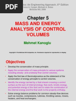 Mass and Energy Analysis of Control Volumes: Mehmet Kanoglu