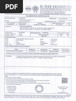 Calibration Certificate