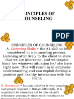 Principles of Counseling