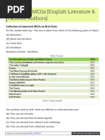 T4tutorials Com W B Yeats Mcqs
