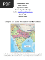 Map Harshavardhanas-Empire