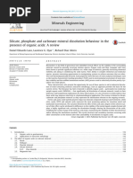 Silicate, Phosphate and Carbonate Mineral Dissolution Behaviour in The Presence of Organic Acids A Review