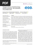 Int Endodontic J - 2021 - European Society of Endodontology Position Statement The Restoration of Root Filled Teeth