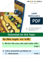 Mathematics Problems in 2D and 3D