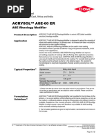 840 45101 01 Acrysol Ase60 Er Rheology Modifier Tds