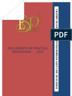 Reglamento de Práctica Iesppa 2016 Propuesta