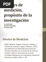 Niveles de Investigación Proposito de La Investigación