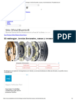 El Embrague. Averías Frecuentes, Causas y Recomendaciones