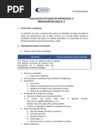 Evaluación Actividad de Aprendizaje 2: Resolución de Caso #2