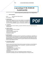 Guia de Aprendizaje 8. Planificacion