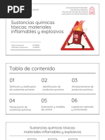 Sustancias Químicas Tóxicas - Materiales Inflamables y Explosivos