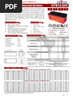 CSBattery HTB12-200 12V 200AH High Temperature Deep Cycle Gel Battery