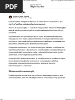 THEODORO, J. Comunicação o Que É, Conceito e Significado