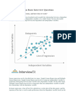 Linear Regression Basic Interview Questions