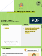 Aula 16 Aluno - Isolantes - Propagação de Calor