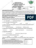 Prueba Diagnostico Estudios Sociales 2024 2025