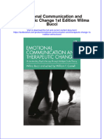 (Download PDF) Emotional Communication and Therapeutic Change 1St Edition Wilma Bucci Online Ebook All Chapter PDF